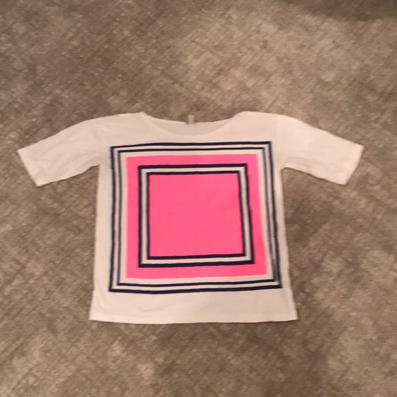 JCrew short sleeved geometric print tee. - Picture 2 of 4
